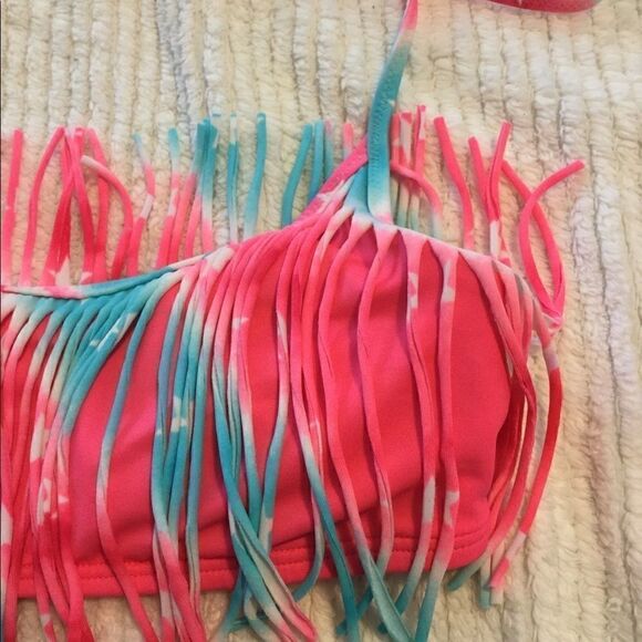 Victoria’s Secret S fringe tie dye bikini top - Picture 4 of 8